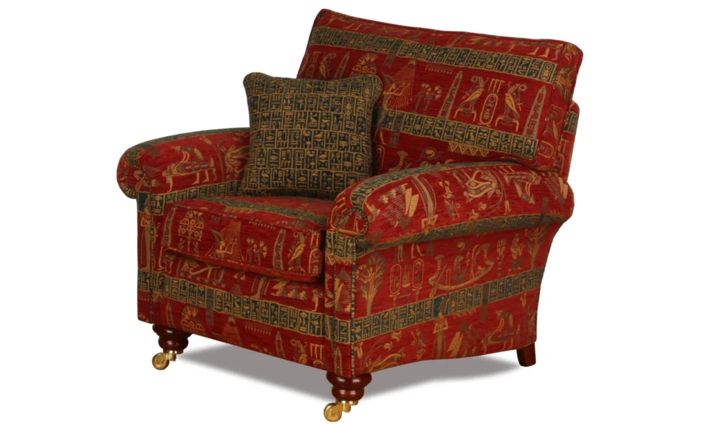 Beispiel Sessel in Cleopatra Cranberry