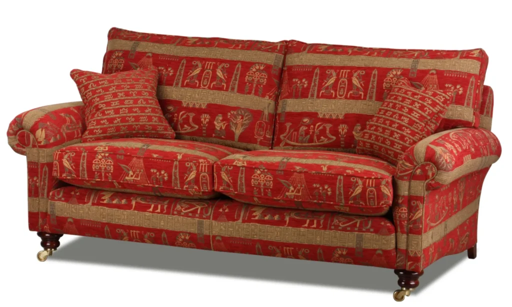 Englisches Sofa in exklusivem Stoffmuster und im tyisch britischem Design